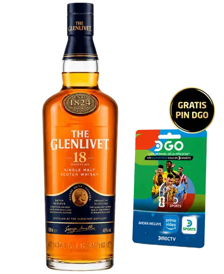 Whisky The Glenlivet 18 años x 700ml | Whisky A Domicilio (Envíos