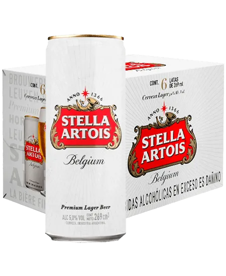 Stella Artois Lata Sixpack x 269ml