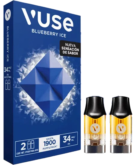 Capsula Vuse Epod Blueberry Ice x 2 Intensidad 3 combo